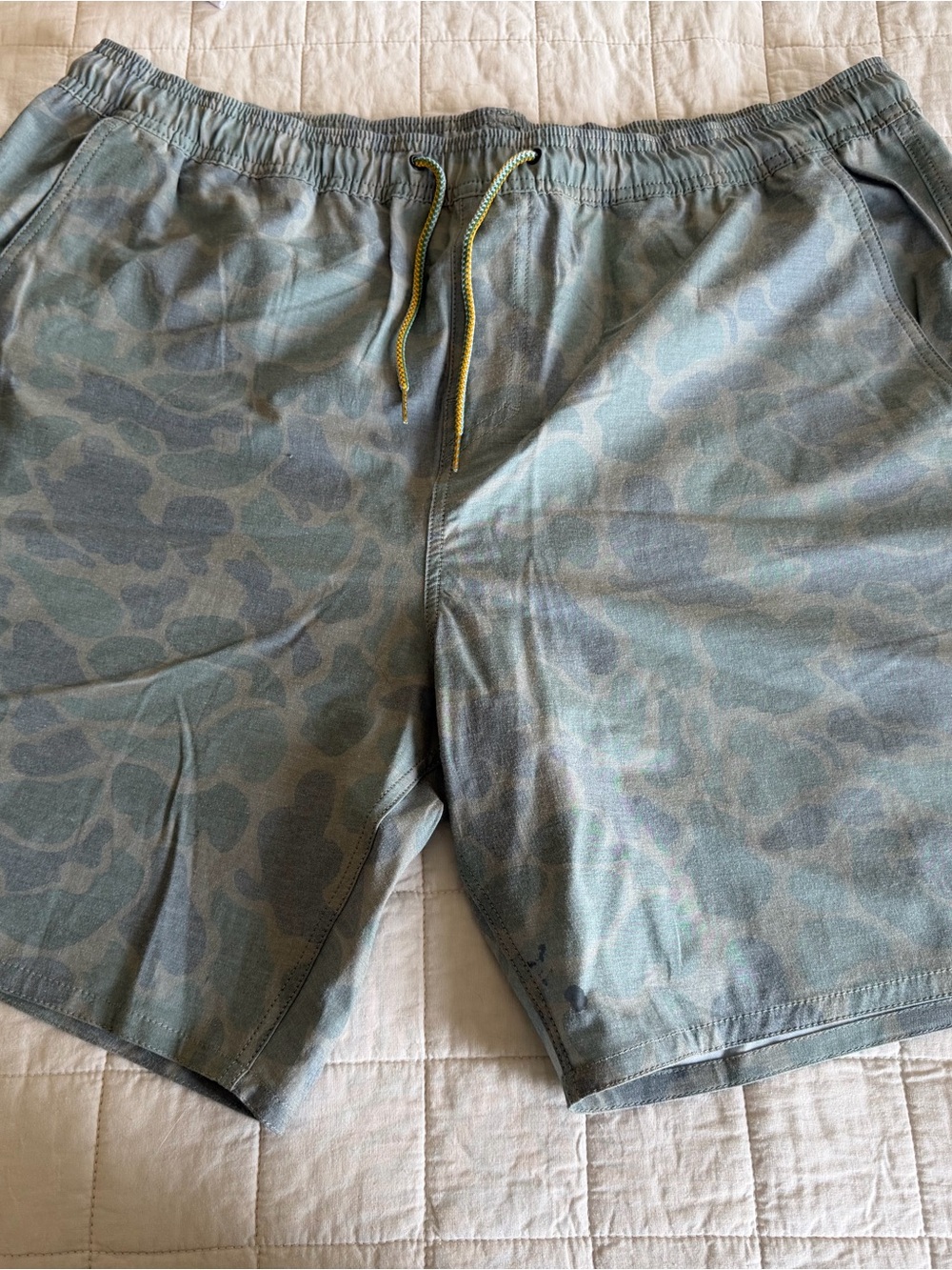 Men's Green Camo Marsh Wear Shorts